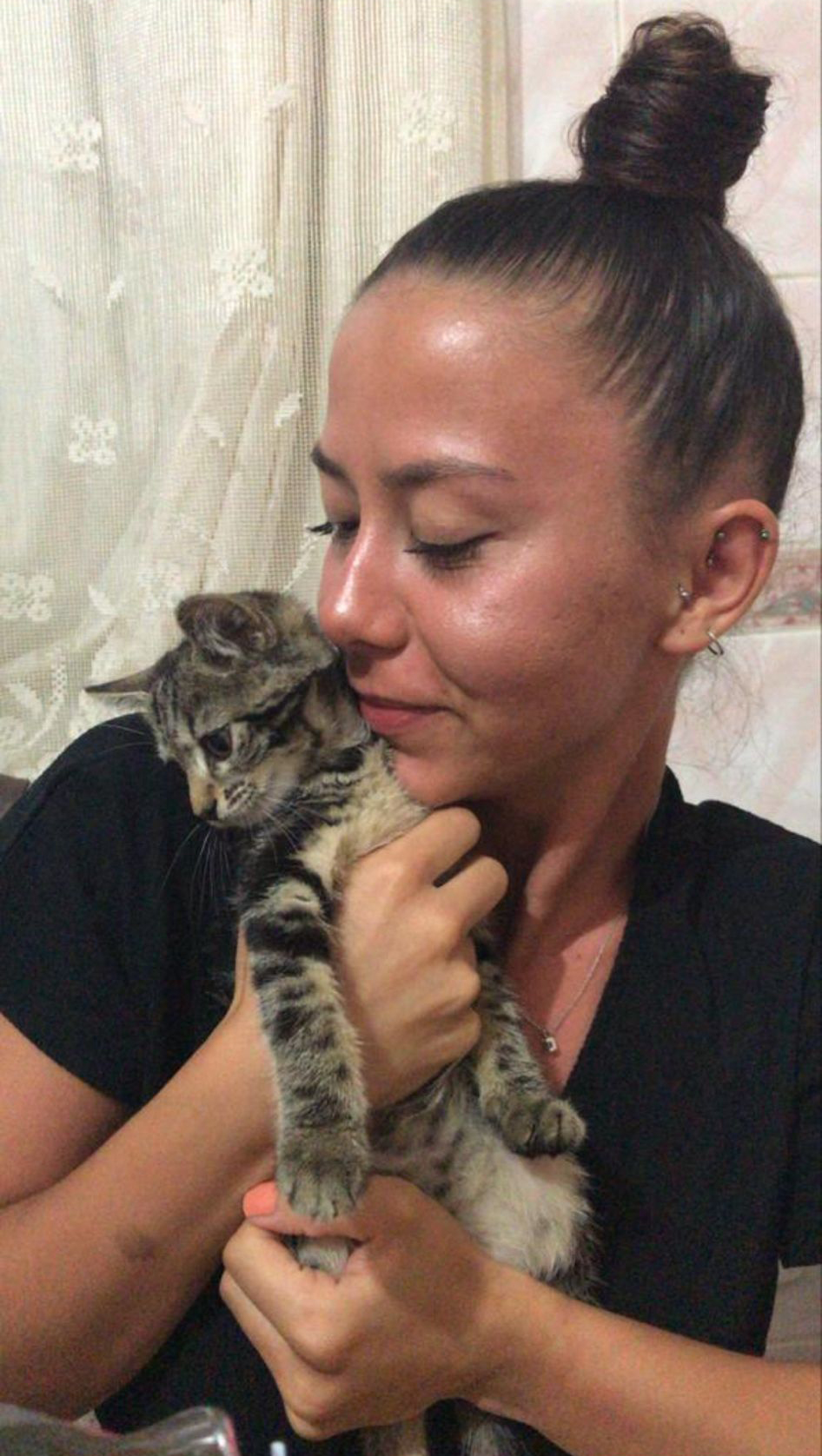Nida with kitten